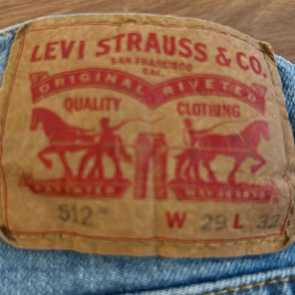 Men’s Levi’s 512 size 29x32 slim taper fit jeans. - Picture 2 of 4